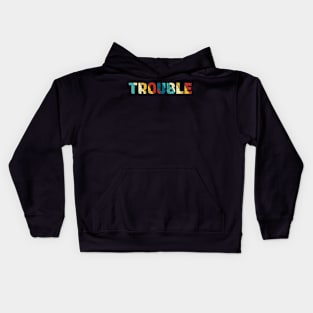 Retro Color - Trouble Kids Hoodie